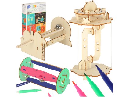 Zestaw edukacyjny do eksperymentow naukowych DIY mechanika grawitacja 3w1 161329