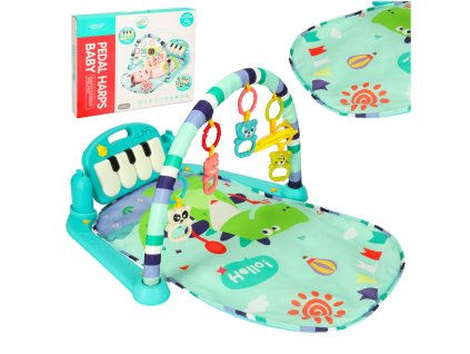 Mata edukacyjna dla niemowlat pianinko grzechotki 3w1 Bibi inn 159829