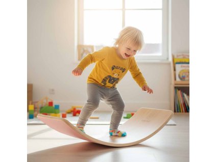 Deska do balansowania z filcem LULILO AJLO rozowy 179836