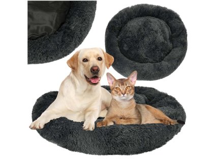 Legowisko dla psa kota poslanie kojec 100cm ciemny szary 162807