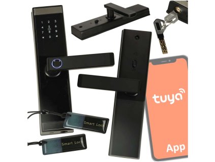 Zamek elektroniczny do drzwi SMART klamka inteligentna na kod odcisk palca bluetooth 175834