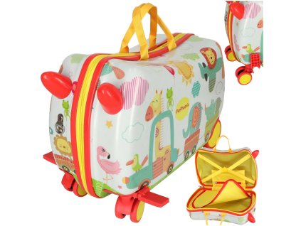 Walizka podrozna dla dzieci bagaz podreczny na kolkach ZOO 149885