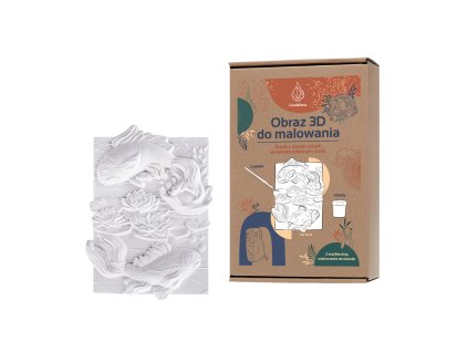 CANDELLANA Kolorowanka gipsowa obraz 3D ryby far 136648