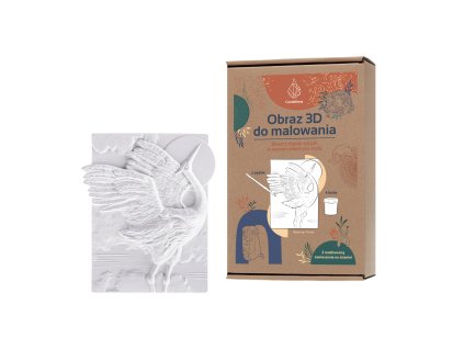 CANDELLANA Kolorowanka gipsowa obraz 3D zuraw farb 136647