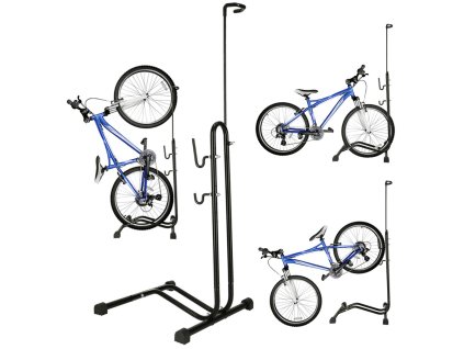 Stojak rowerowy RALLEX na rower serwisowy wolnostojacy metalowy czarny 167262