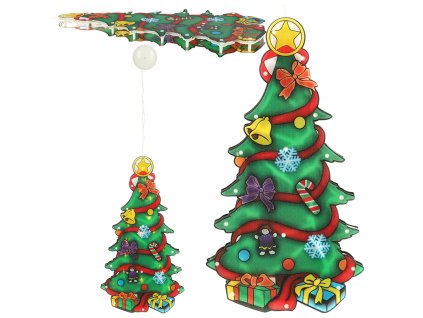 Lampki LED wiszaca dekoracja swiateczna choinka 45cm 158075