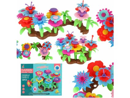 Kwiatki klocki kreatywne ogrod kwiatowy 48 elementow 140821