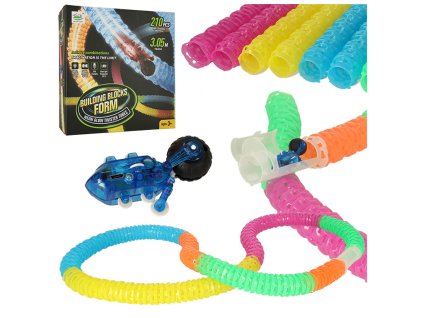 Tor samochodowy elastyczny rurkowy dlugi szybkie auto samochod 210 elementow 158363