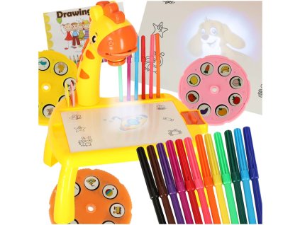 Projektor rzutnik stolik stol do rysowania zyrafa zolta 169787