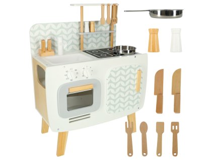 Kuchnia dla dzieci drewniana MDF LULILO RETRO akcesoria 73cm 166656