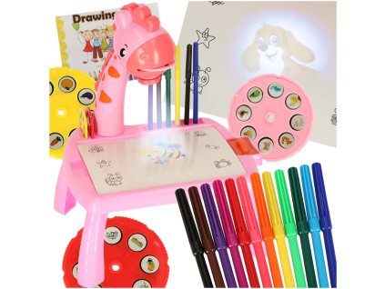 Projektor rzutnik stolik stol do rysowania zyrafa rozowa 169773