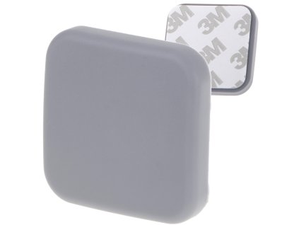 Odbojnik do drzwi samoprzylepny silikonowy szary kwadrat 130998