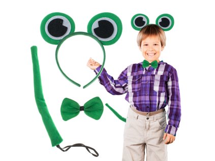 Kostium stroj opaska muszka ogonek zestaw zabka 107909(2)