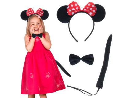 Kostium stroj opaska muszka ogonek zestaw myszka 107903(2)