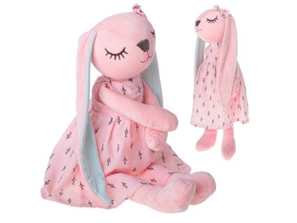 Maskotka pluszowa krolik rozowy 52cm 105816(2)