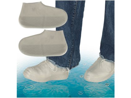 Nakladki przeciwdeszczowe na buty ochraniacze nieprzemakalne przeciwdeszczowe kalosze M szare roz 35 38 167580