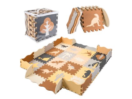 Puzzle piankowe mata kojec 36el dinozaury 143cm x 143cm x1cm 105426(2)