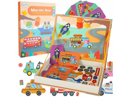 Ukladanka puzzle magnetyczne srodki transportu 141518