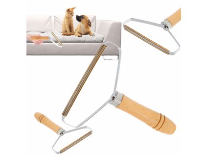 Grzebien szczotka do usuwania siersci zmechacen golarka do ubran dywanow tapicerki 166713