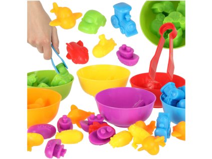 Pojazdy edukacyjne nauka liczenia montessori 36el 170058