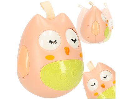 Wanka wstanka sowa sensoryczna kiwajka rozowa 168619