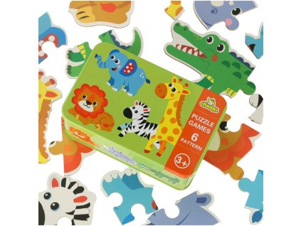 Puzzle w puszce zwierzatka safari 25 puzzli 158468