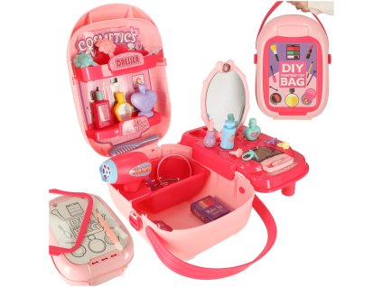 Zestaw kosmetyczny z akcesoriami w walizce toaletka 37 elementow stolik 142766