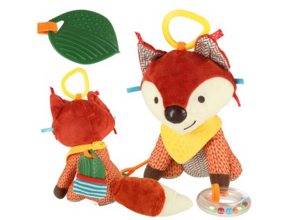 Maskotka sensoryczna zawieszka do wozka lisek 158385