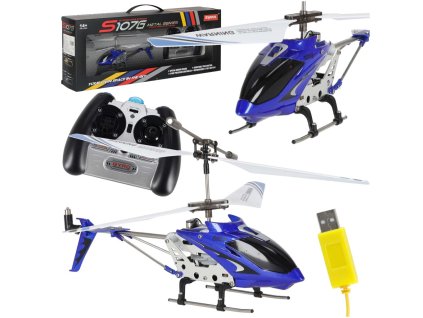 Helikopter zdalnie sterowany na pilota RC SYMA S107G niebieski 176042