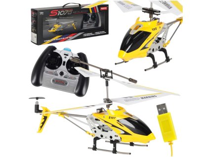Helikopter zdalnie sterowany na pilota RC SYMA S107G zolty 176031