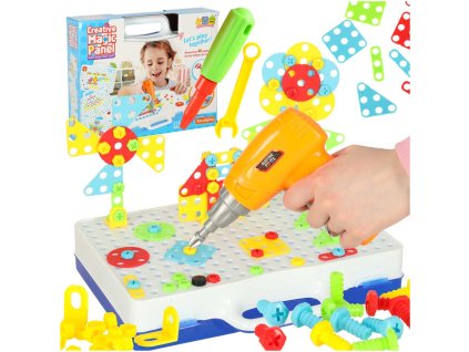 Wkretarka wiertarka srubki klocki konstrukcyjne 151 elementow 166977