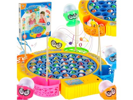 Gra zrecznosciowa rodzinna rybki lowienie 45 rybek 4 wedki 170020