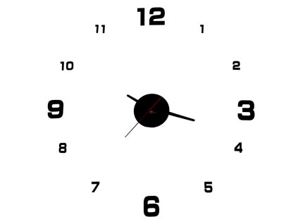 Zegar Scienny czarny 4 duze cyfry 139038