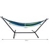 hamaka zeleno modra s pevnym ramem 1