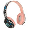 Sluchawki bezprzewodowe nauszne Bluetooth Gaming Sport rozowe 174154
