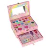 Kuferek zestaw kosmetykow do makijazu i paznokci makeup kosmetyki cienie lakiery szuflady jednorozec 172314