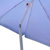 Parasol ogrodowy plazowy regulowany lamany skladany UV 150cm niebieski 171740