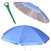 Parasol ogrodowy plazowy regulowany lamany skladany UV 150cm niebieski 171428