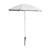 Parasol ogrodowy plazowy regulowany lamany skladany UV 150cm szary 171757