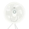 Wentylator wiatrak biurkowy stojacy 34 cm bialy 155720