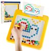 Tablica magnetyczna montessori mozaika kolorowe kropki zolta 26 x 26 cm 175297