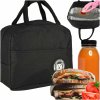 Torba termiczna na lunch jedzenie sniadaniowa izolacyjna lunch czarna 166469