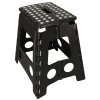 Stolek taboret skladany antyposlizgowy 39cm czarny 148389