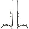 Stojak na rower pojedynczy wysoki mocny metalowy czarny 143137