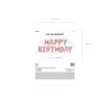 Balon foliowy dekoracja urodzinowa Happy Birthday rozowe zloto 340cm x 35cm 132372