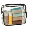 Kosmetyczka przezroczysta transparentna podrozna organizer do samolotu 3 sztuki 166104