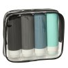Kosmetyczka przezroczysta transparentna podrozna organizer do samolotu 3 sztuki 166105