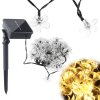 Lampki ogrodowe solarne kwiatki 7m 50LED cieply bialy 147974