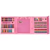 Zestaw plastyczny do malowania w walizce 208 elementow rozowy 141178