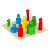 Odwazniki cylindry drewniane gra ukladanka montessori kolorowe 169133